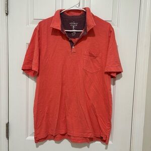 The Normal Brand Vintage Slub Pocket Polo coral men’s XL 100% cotton